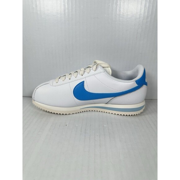 Size 8 Women’s Nike Cortez UNC White/University Blue Shoe Sneaker DN1791-102 NEW - Picture 4 of 8